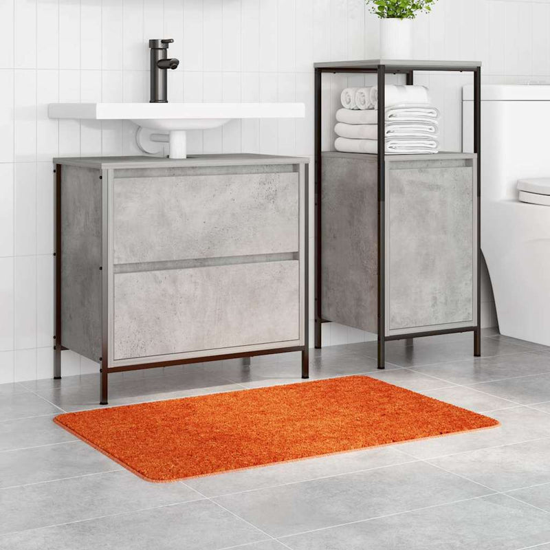 vidaXL Fürdőszoba szőnyeg Narancssárga 60 x 90 cm Polipropilén