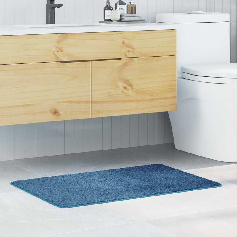 vidaXL Fürdőszoba szőnyeg Kék 60 x 90 cm Polipropilén