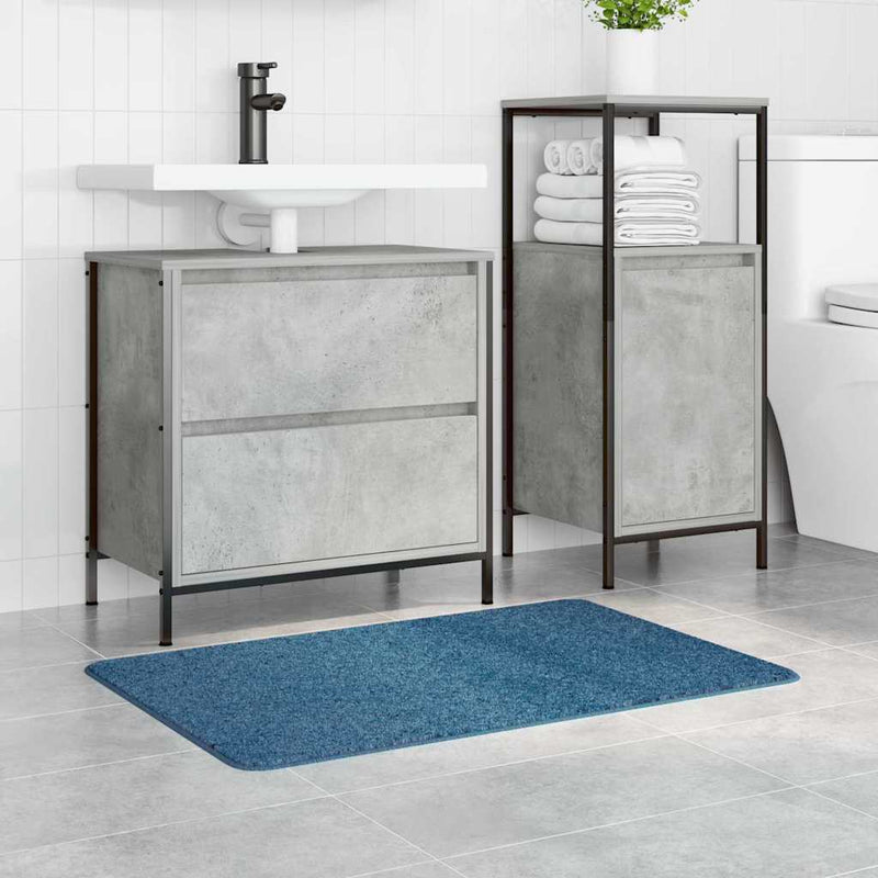 vidaXL Fürdőszoba szőnyeg Kék 60 x 90 cm Polipropilén