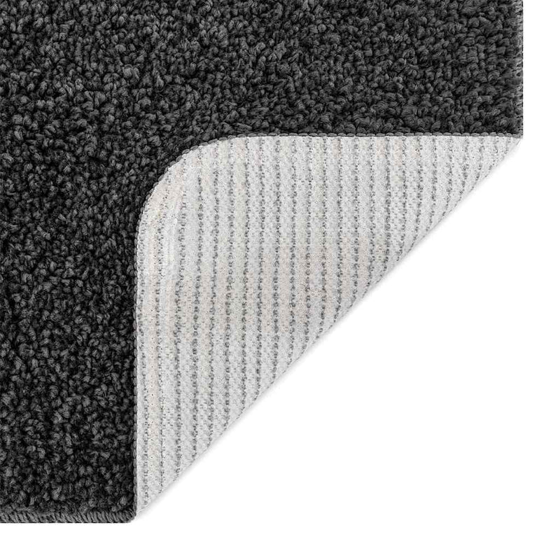 vidaXL Fürdőszoba szőnyeg Sötétszürke 70 x 120 cm Polipropilén