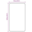 vidaXL Csúszásmentes Fürdőszőnyeg Barna 70 x 120 cm PP