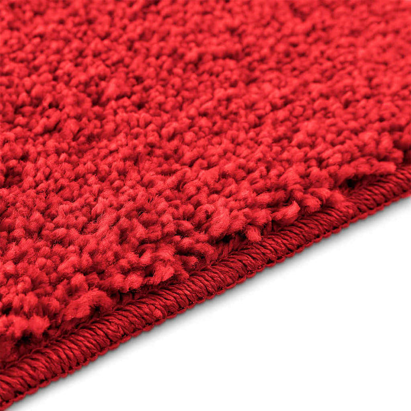 vidaXL Fürdőszoba szőnyeg 2 pcs Piros 50 x 50 cm Polipropilén