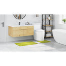 vidaXL Csúszásmentes fürdőszőnyeg készlet 2 pcs Zöld PP