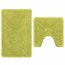vidaXL Csúszásmentes fürdőszőnyeg készlet 2 pcs Zöld PP