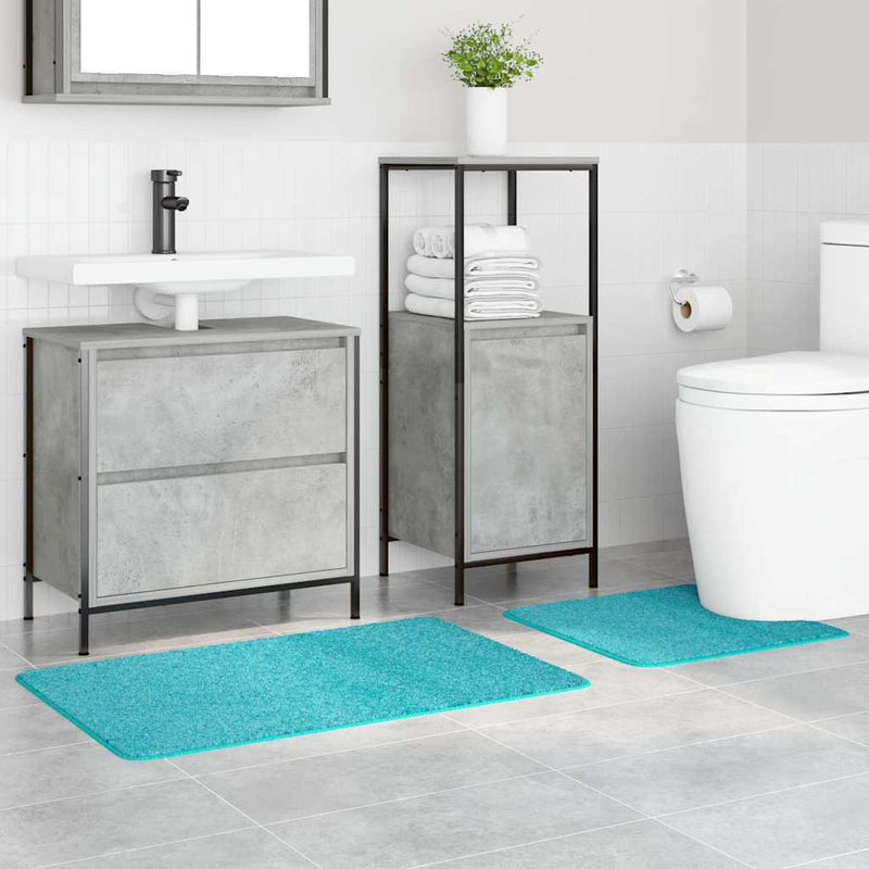 vidaXL Fürdőszoba szőnyeg 2 pcs Türkiz 50 x 50 cm Polipropilén