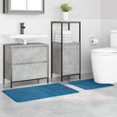 vidaXL Csúszásmentes fürdőszőnyeg készlet 2 pcs Kék PP