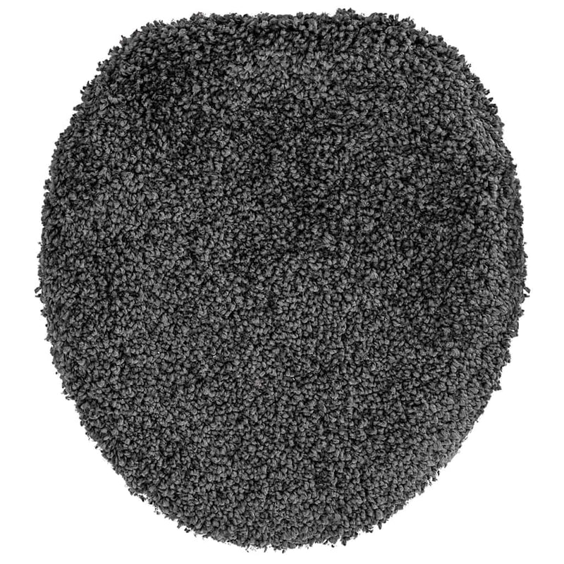 vidaXL Fürdőszoba szőnyeg 3 pcs Sötétszürke 50 x 50 cm Polipropilén