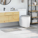 vidaXL Csúszásmentes fürdőszőnyeg készlet 3 pcs Szürke PP