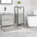 vidaXL Csúszásmentes fürdőszőnyeg készlet 3 pcs Szürke PP