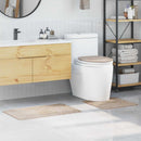 vidaXL Csúszásmentes fürdőszőnyeg készlet 3 pcs Krém PP