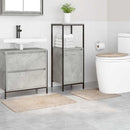 vidaXL Csúszásmentes fürdőszőnyeg készlet 3 pcs Krém PP