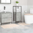 vidaXL Csúszásmentes fürdőszőnyeg készlet 3 pcs Krém PP