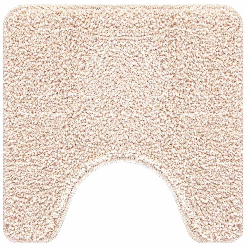 vidaXL Fürdőszoba szőnyeg 3 pcs Krém 50 x 50 cm Polipropilén
