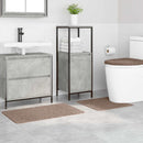 vidaXL Csúszásmentes fürdőszőnyeg készlet 3 pcs Barna PP