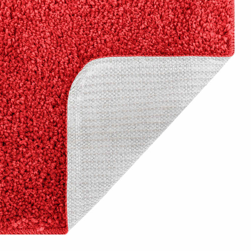 vidaXL Fürdőszoba szőnyeg 3 pcs Piros 50 x 50 cm Polipropilén