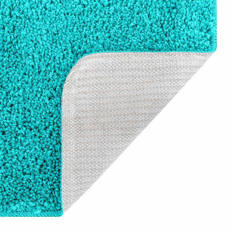vidaXL Fürdőszoba szőnyeg 3 pcs Türkiz 50 x 50 cm Polipropilén