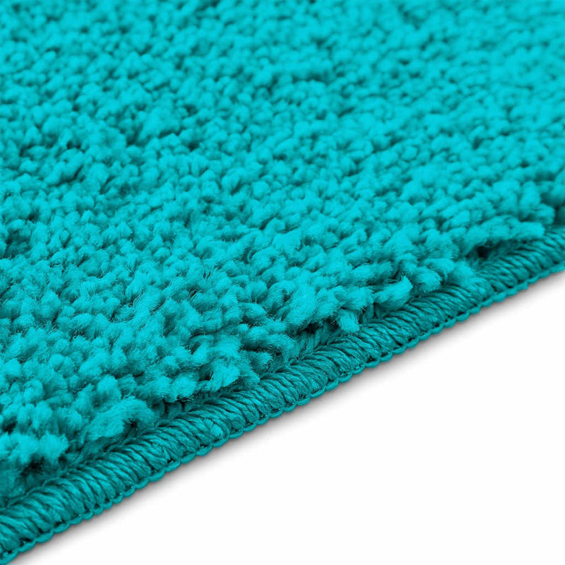 vidaXL Fürdőszoba szőnyeg 3 pcs Türkiz 50 x 50 cm Polipropilén