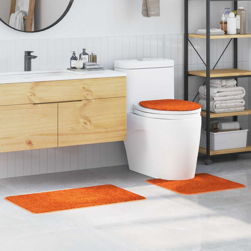 vidaXL Fürdőszoba szőnyeg 3 pcs Narancssárga 50 x 50 cm Polipropilén