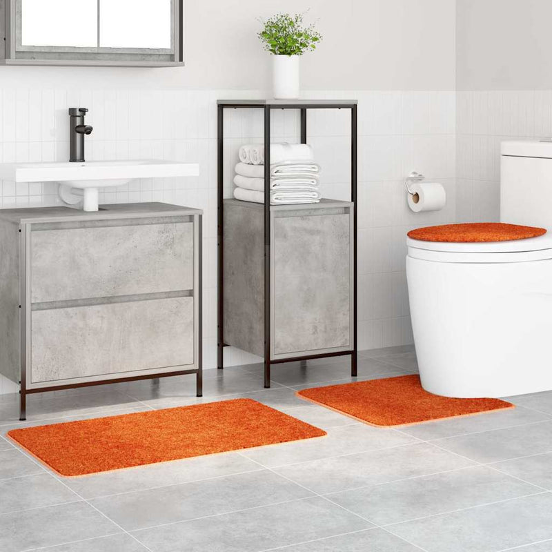 vidaXL Fürdőszoba szőnyeg 3 pcs Narancssárga 50 x 50 cm Polipropilén