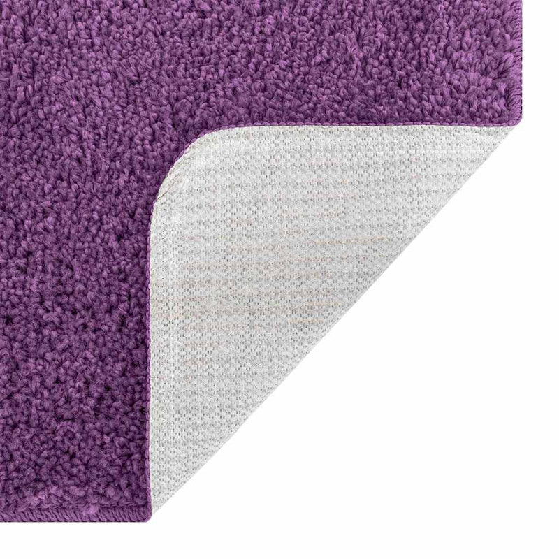 vidaXL Fürdőszoba szőnyeg 3 pcs Lila 50 x 50 cm Polipropilén