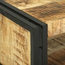 vidaXL Dohányzóasztal Barna 120 x 50 x 38 cm Tömör nyers mangófa