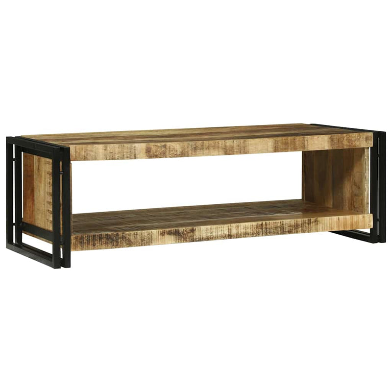 vidaXL Dohányzóasztal Barna 120 x 50 x 38 cm Tömör nyers mangófa
