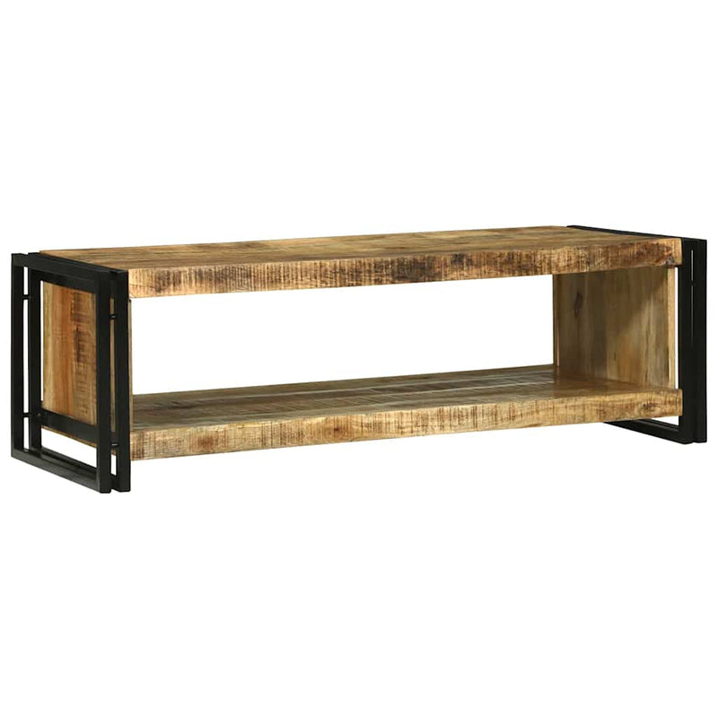 vidaXL Dohányzóasztal Barna 120 x 50 x 38 cm Tömör nyers mangófa
