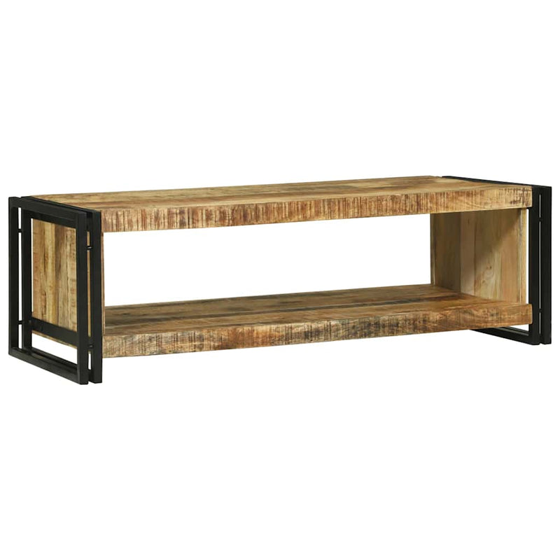 vidaXL Dohányzóasztal Barna 120 x 50 x 38 cm Tömör nyers mangófa