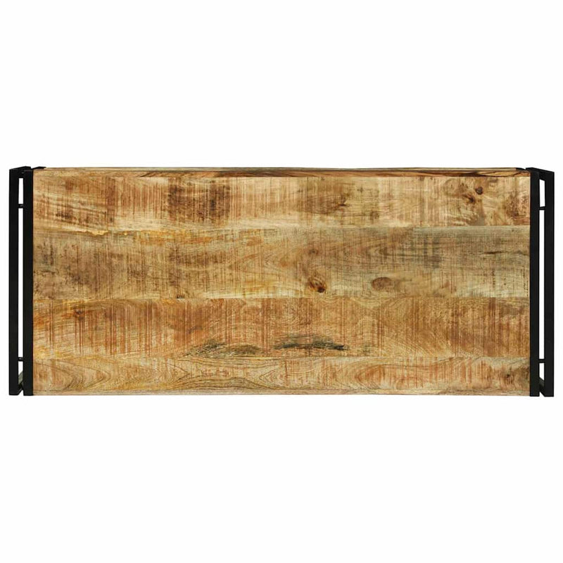 vidaXL Dohányzóasztal Barna 120 x 50 x 38 cm Tömör nyers mangófa