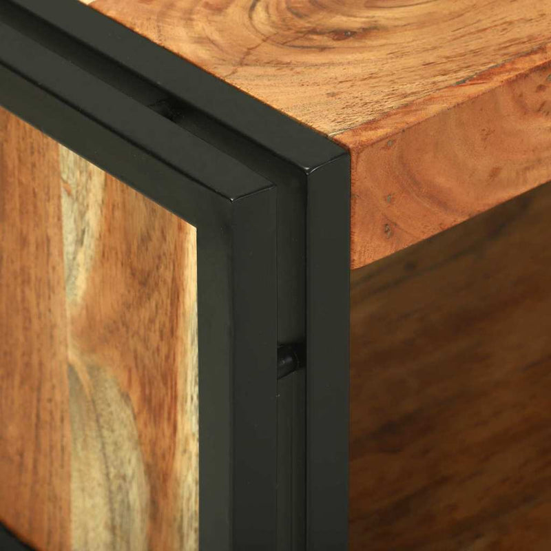 vidaXL Dohányzóasztal Barna 120 x 50 x 38 cm tömör akácfa