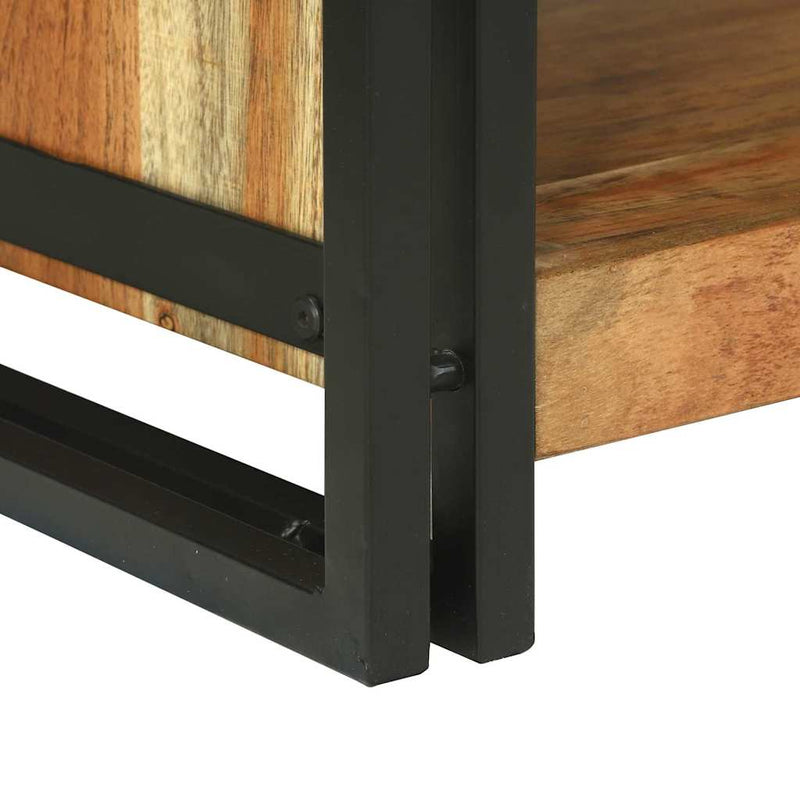 vidaXL Dohányzóasztal Barna 120 x 50 x 38 cm tömör akácfa