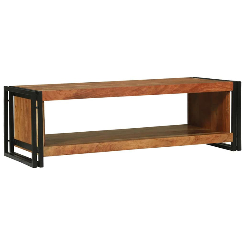 vidaXL Dohányzóasztal Barna 120 x 50 x 38 cm tömör akácfa