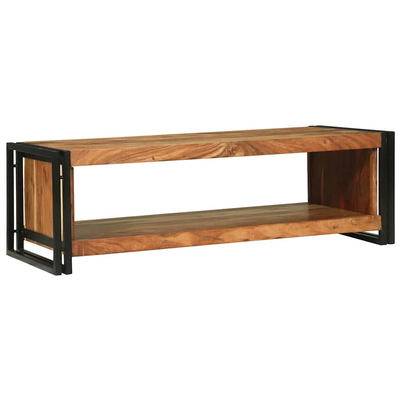 vidaXL Dohányzóasztal Barna 120 x 50 x 38 cm tömör akácfa