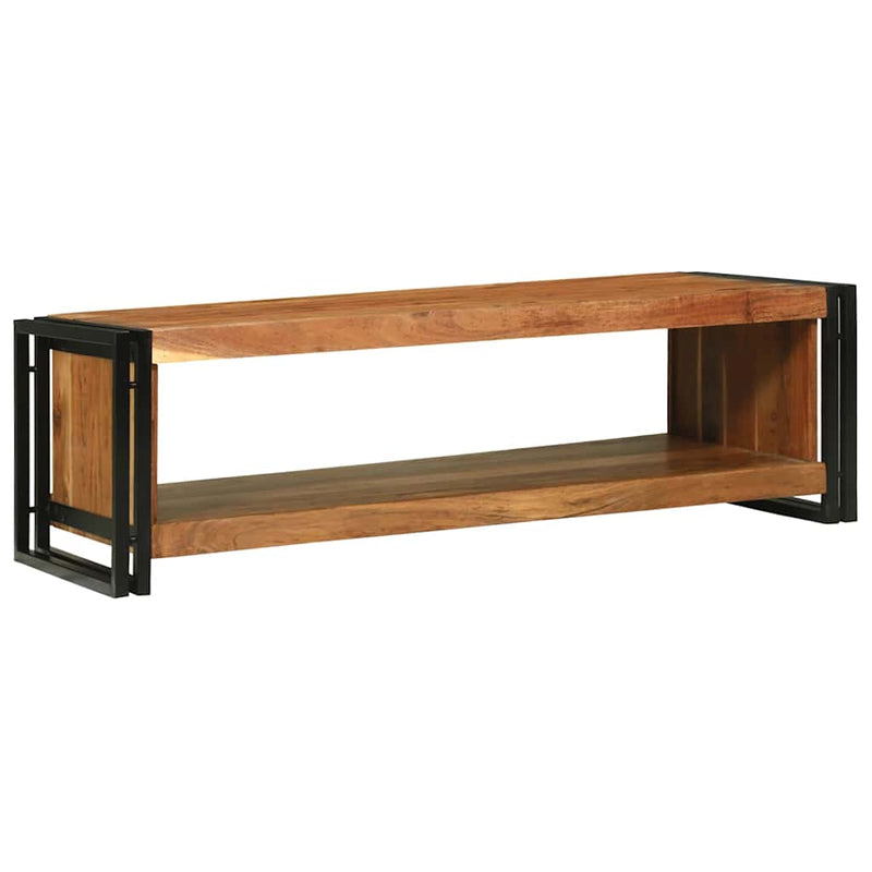 vidaXL Dohányzóasztal Barna 120 x 50 x 38 cm tömör akácfa
