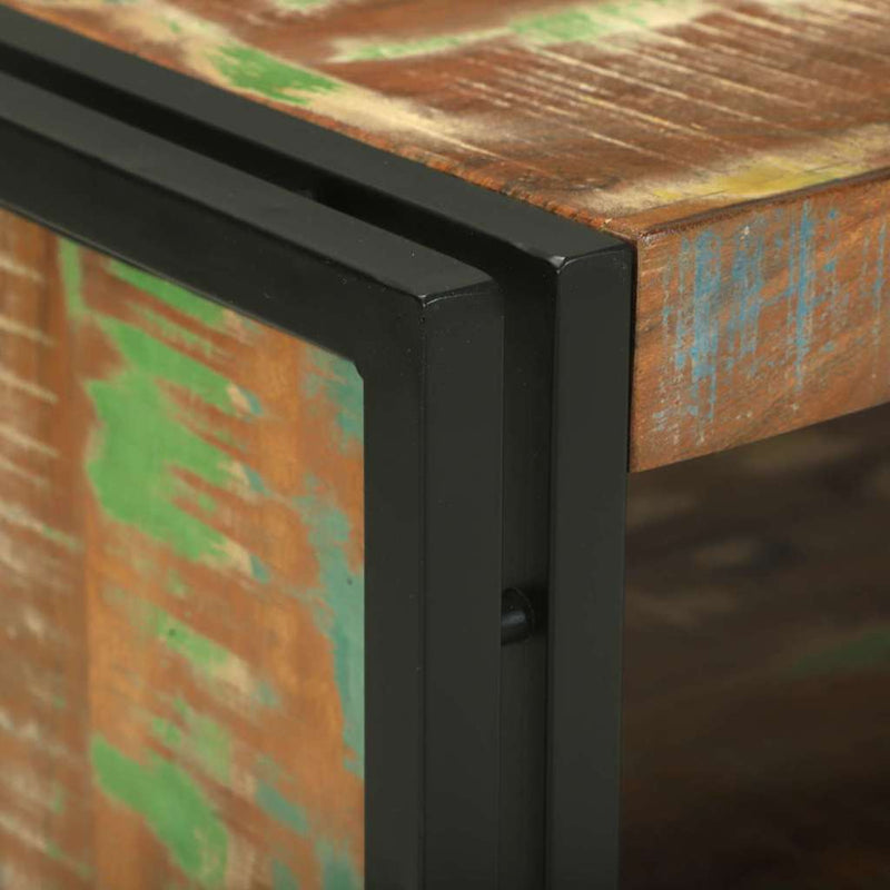 vidaXL Dohányzóasztal Barna 120 x 50 x 38 cm tömör újrahasznosított fa