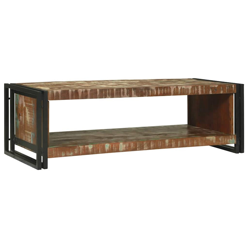 vidaXL Dohányzóasztal Barna 120 x 50 x 38 cm tömör újrahasznosított fa