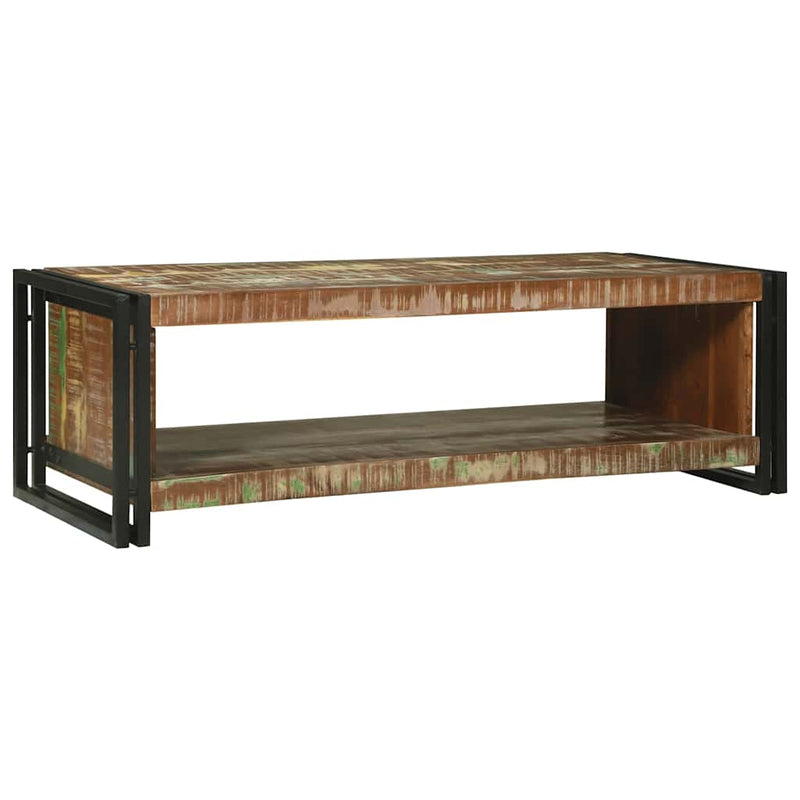 vidaXL Dohányzóasztal Barna 120 x 50 x 38 cm tömör újrahasznosított fa