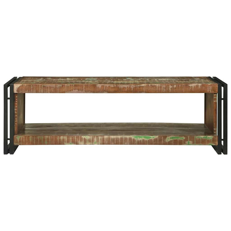 vidaXL Dohányzóasztal Barna 120 x 50 x 38 cm tömör újrahasznosított fa