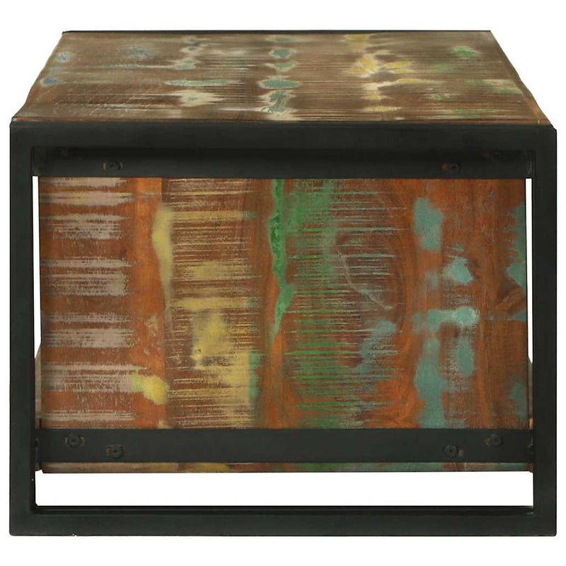 vidaXL Dohányzóasztal Barna 120 x 50 x 38 cm tömör újrahasznosított fa