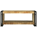 vidaXL Dohányzóasztal Barna 90 x 50 x 38 cm Tömör nyers mangófa