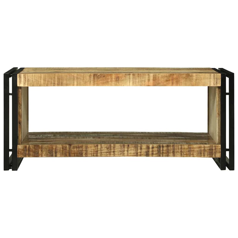 vidaXL Dohányzóasztal Barna 90 x 50 x 38 cm Tömör nyers mangófa