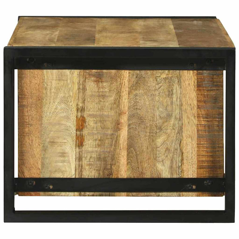 vidaXL Dohányzóasztal Barna 90 x 50 x 38 cm Tömör nyers mangófa