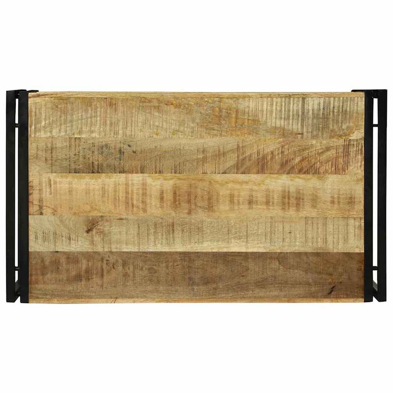 vidaXL Dohányzóasztal Barna 90 x 50 x 38 cm Tömör nyers mangófa