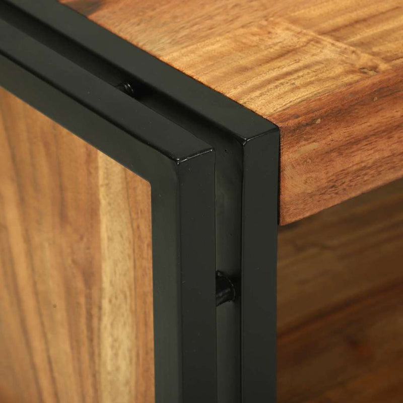 vidaXL Dohányzóasztal Barna 90 x 50 x 38 cm tömör akácfa