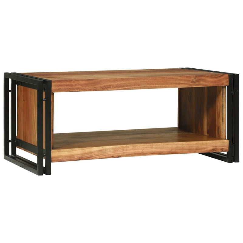 vidaXL Dohányzóasztal Barna 90 x 50 x 38 cm tömör akácfa
