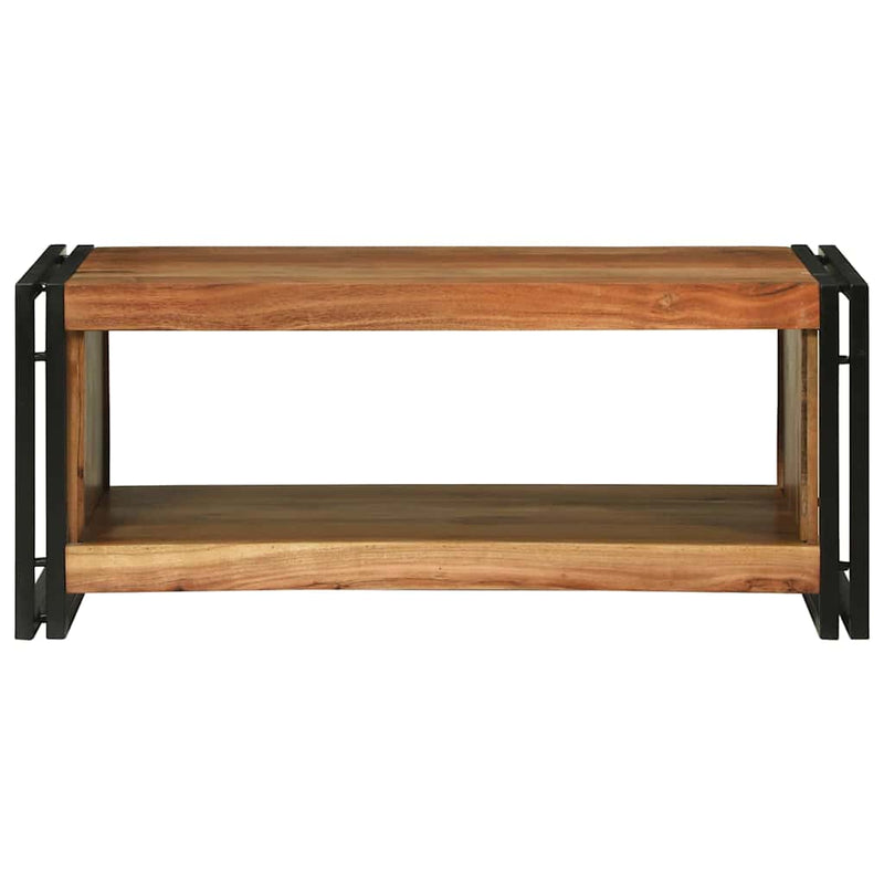 vidaXL Dohányzóasztal Barna 90 x 50 x 38 cm tömör akácfa