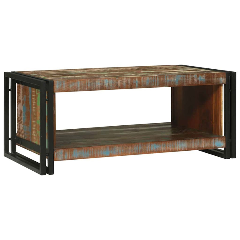 vidaXL Dohányzóasztal Barna 90 x 50 x 38 cm tömör újrahasznosított fa