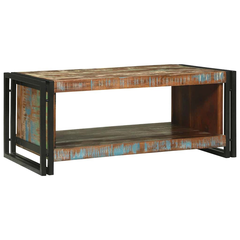 vidaXL Dohányzóasztal Barna 90 x 50 x 38 cm tömör újrahasznosított fa
