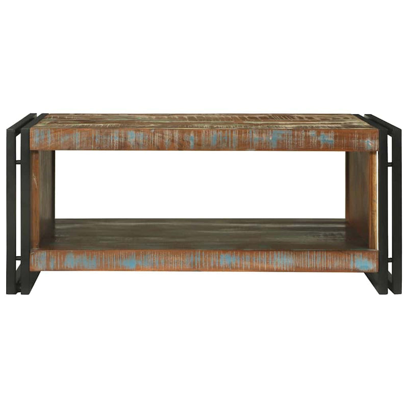 vidaXL Dohányzóasztal Barna 90 x 50 x 38 cm tömör újrahasznosított fa