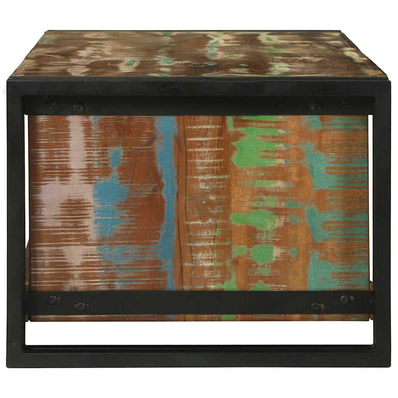 vidaXL Dohányzóasztal Barna 90 x 50 x 38 cm tömör újrahasznosított fa